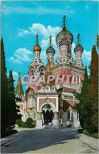 Cartes postales moderne Cote d azur nice la cathedrale russe