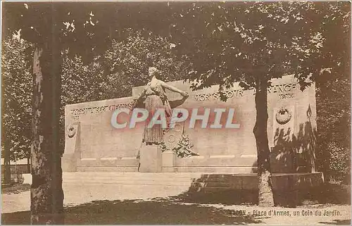 Cartes postales Place d armes un coin du jardin