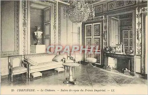 Ansichtskarte AK 25 compiegne le chateau salon de repos du prince imperial ll