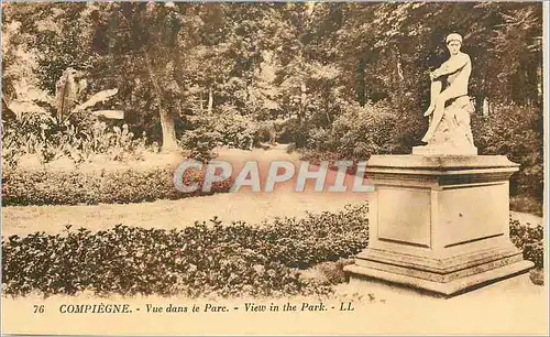 Cartes postales 76 compiegne vue dans le parc