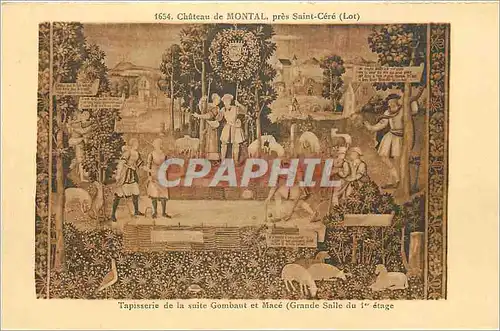 Cartes postales 1654 chateau de montal pres saint cere (lot)