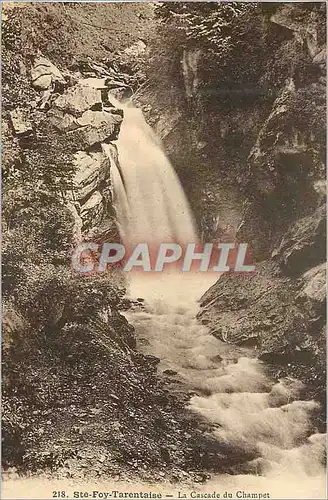Cartes postales 218 ste foy tarentaise la cascade du champet