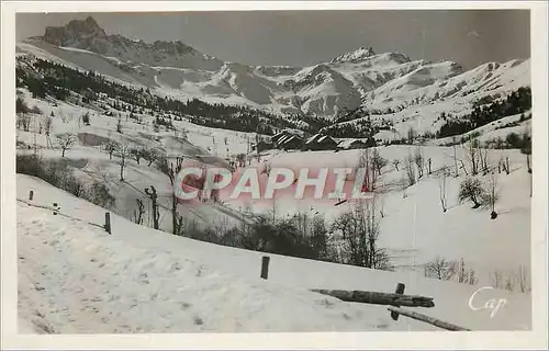 Cartes postales moderne 9 les avanchers (savoie) alt 1100 m sport d hiver le village du pre