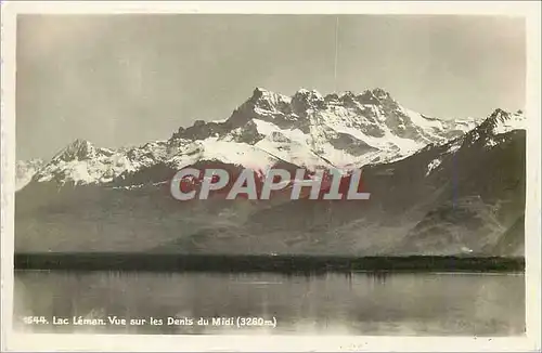 Cartes postales moderne 1644 lac leman vue sur les dents du midi (3260m)