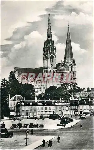 Cartes postales moderne Chartres Place Chatelet