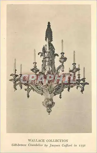 Ansichtskarte AK Wallace collection gilt bronze chandelier by jacques caffieri en 1751