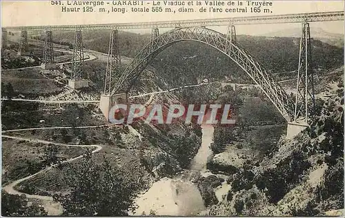 Ansichtskarte AK 541 Garabit (cantal) chemin de fer de neussarques a beziers le viadue et la vallee de la truyere