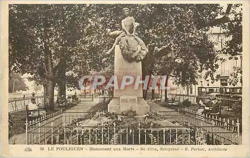 Moderne Karte 38 le pouliguen monument aux morts de silva