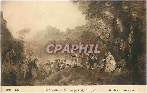 Cartes postales Watteau l embarquement pour cythere