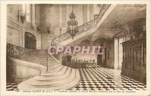 Ansichtskarte AK 106 chateau d anet (e et l) vestibule d entree et grand escalier construit par le duc de vendome