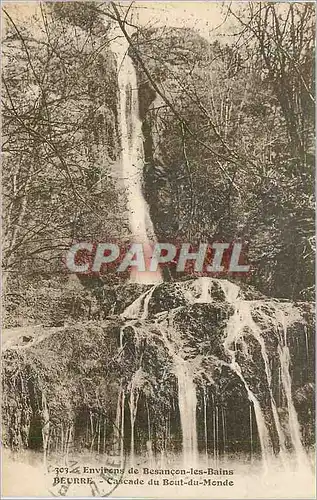 Cartes postales 303 environs de besancon les bains beurre cascade du bout du monde