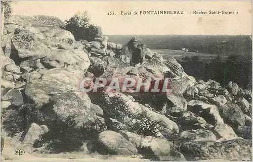 Ansichtskarte AK 253 foret de fontainebleau rocher saint germain