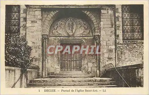 Cartes postales Decize portail de l eglise saint are ll