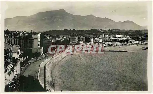Cartes postales moderne 157 saint jean de luz vue generale de la plage et la rhune