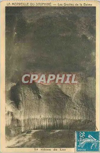 Cartes postales La merveille du dauphine les grottes de la balme Le rideau du lac