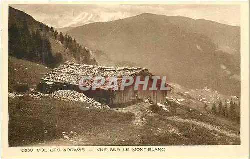 Ansichtskarte AK 12250 col des arravis vue sur le mont blanc