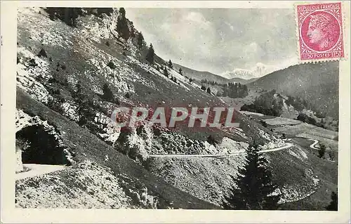 Cartes postales moderne Route du Col des Aravis Tunnel et le Mont Blanc