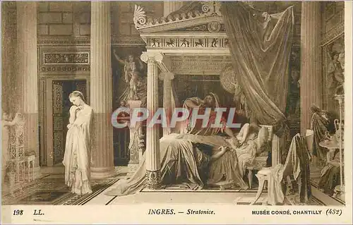 Cartes postales Ingres stratonice musee conde chantilly