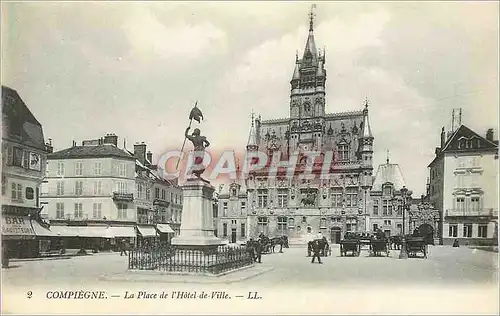 Cartes postales Compiegne la place de l hotel de ville