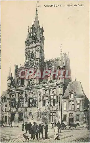 Cartes postales 49 compiegne hotel de ville