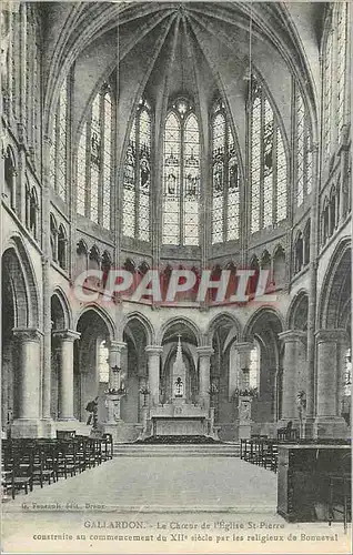 Cartes postales Gallardon le choeur de l eglise st pierre