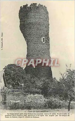 Cartes postales Tour de gallardon