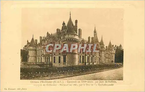 Cartes postales Chateau d esclimont (e et l) construit au xvi siecle par jean de bullion marquis de gallardon