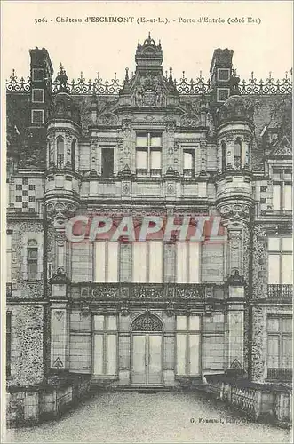 Cartes postales 306 chateau d esclimont (e et l) porte d entree (cote est)