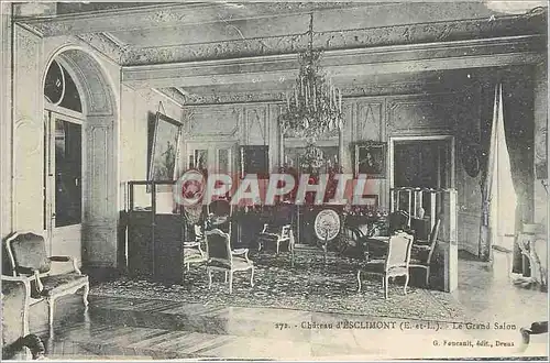 Cartes postales 272 chateau d esclimont (e et l) le grand salon