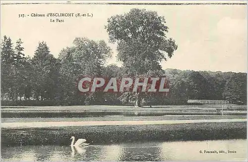 Cartes postales 327 chateau d esclimont (e et l) le parc