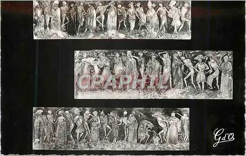 Cartes postales moderne Br cp 437 la chaise dieu (h l) abbaye robert la danse macabre