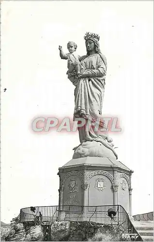 Cartes postales moderne Le puy (haute loire) alt 630 m 136 la statue de notre dame de france hauteur 22m 70 perimetre 17
