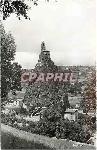 Moderne Karte Le puy (haute loire) alt 630 m 143 le rocher saint michel avec l escalier taille dans le roc (26