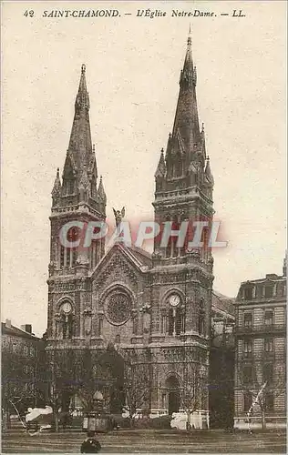 Ansichtskarte AK Saint chamond l eglise notre dame