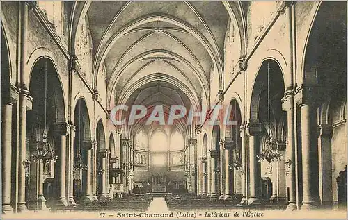 Cartes postales Saint chamond(loire) interieur de l eglise