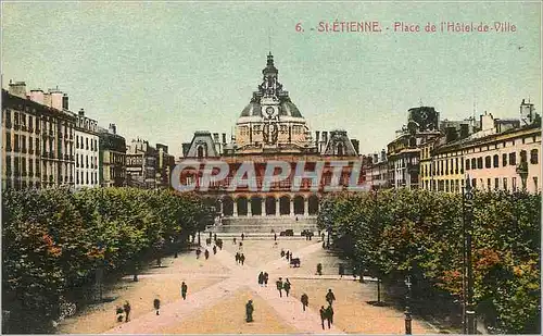 Ansichtskarte AK St etienne place de l hotel de ville