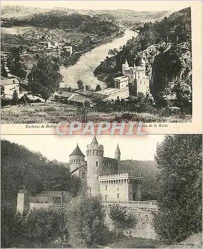 Cartes postales Environs de balligny st priest la roche (loire) le chateau de la roche