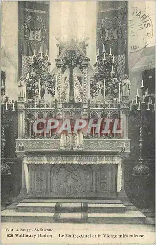 Ansichtskarte AK Valfleury (loire) le maitre autel et la vierge miraculeuse