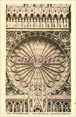 Cartes postales 1613 strasbourg cathedrale grande rosace