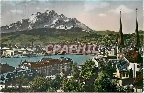 Cartes postales moderne Luzern mit pilatus