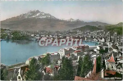 Cartes postales moderne Luzern mit pilatus