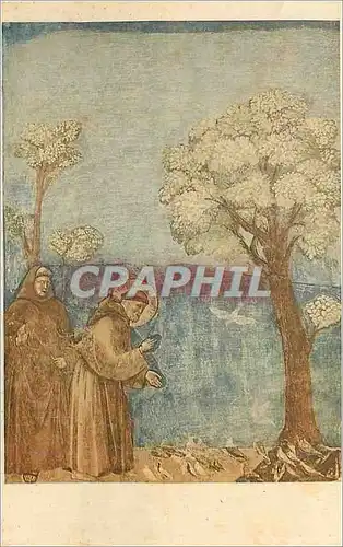 Ansichtskarte AK N 97 s francesco parla agli uccelli giotto (1276 1336)