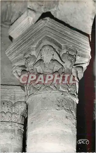 Moderne Karte 1480 neuvy st sepulcre(indre) interieur de l eglise detail d un chapiteau les barbue eglise xii