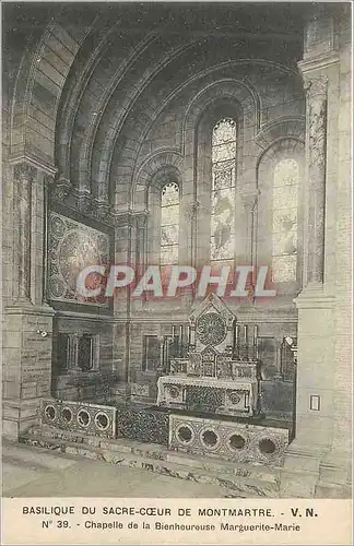 Ansichtskarte AK Basilique du sacre coeur de montmartre v n n 39 chapelle de la bienheureuse marguerite marie