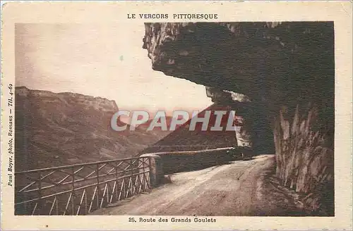 Cartes postales Le vercors pittoresque 25 route des grands goulets