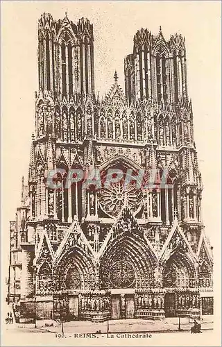 Cartes postales 190 reims la cathedrale