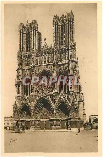 Ansichtskarte AK La douce france reims(marne) la cathedrale notre dame