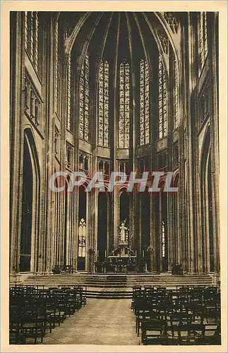 Cartes postales Orleans interieur de la thedrale nef principale maitre autel statue de jeanne d arc