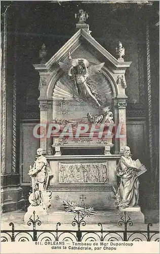 Cartes postales 611 orleans tombeau de mgr dupanloup dans la cathedrale par chapu