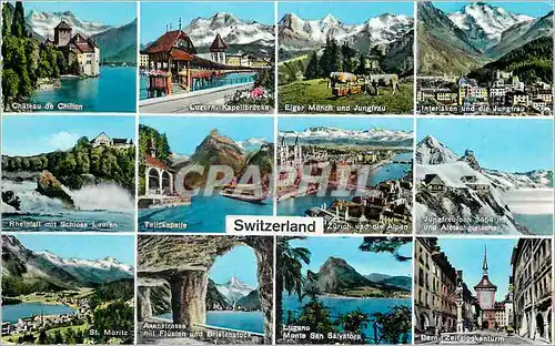 Moderne Karte Switzerland